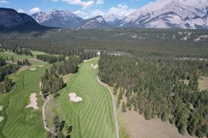 Banff Springs 7th Fairway Aerial